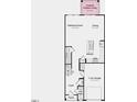 First floor plan featuring a 1-car garage, kitchen, dining room, and gathering room at 2728 Sammish Way, Wake Forest, NC 27587