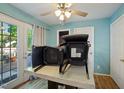 Bright dining area with access to the backyard at 3712 Old Coach Rd, Raleigh, NC 27616