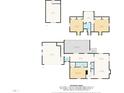 Detailed floor plan layout showcasing the home's room dimensions and layout at 4720 Cedarfield Dr, Raleigh, NC 27606
