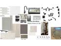 Home design selections showcasing cabinet, tile, fixtures, hardware, and flooring options at 559 Claftin St, Sanford, NC 27330
