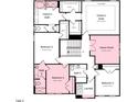 Second floor plan showcasing the Owner's Suite, bedrooms, game room and bathrooms at 559 Claftin St, Sanford, NC 27330