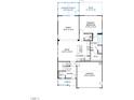 Detailed first-floor plan showcasing open layout with kitchen, Gathering room, and primary bedroom suite at 172 White Magnolia Ln, Fuquay Varina, NC 27526