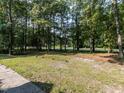 Expansive backyard with mature trees, offering privacy and ample space at 301 Monterey Ct, Benson, NC 27504