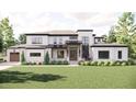 Beautiful two-story home with a landscaped front yard and a mix of stone and siding exterior at 4 Rainforest Pl, Apex, NC 27523