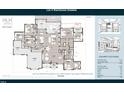 Detailed first floorplan showcasing the layout with kitchen, living, dining, and garage spaces at 4 Rainforest Pl, Apex, NC 27523