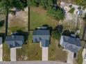 Aerial shot showcasing a home's location with a spacious backyard in a residential area at 550 Spring Flowers Dr, Cameron, NC 28326