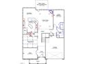 Open-concept floor plan featuring a kitchen, dining area, Gathering room, guest bedroom, and office at 40 Bold Dr, Youngsville, NC 27596