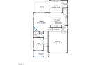 Detailed first-floor plan showcasing a spacious kitchen and open-concept living area at Lot 53 Magnolia Acres Ln, Fuquay Varina, NC 27526