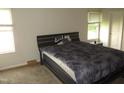 Cozy bedroom featuring a queen-size bed, plush bedding, and natural light from the windows at 2039 Alderman Way, Creedmoor, NC 27522