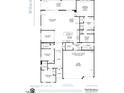 Detailed floor plan showcasing the layout of a modern farmhouse exterior design at 2129 Abbeyhill Dr # 89, Raleigh, NC 27610