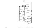 Detailed floor plan illustrating the layout of the home, showcasing the bedroom, kitchen, and living areas at 115 Heatherwood Dr, Apex, NC 27502