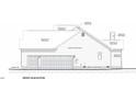 Side view showing garage, siding, roofing, and brick details on a home at 5300 Langdon Dr, Oxford, NC 27565