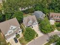 Aerial view of the neighborhood showcasing the home's location and the surrounding community at 1161 Golden Star Way, Wake Forest, NC 27587