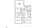 Second-floor layout featuring bedrooms, bathrooms, and laundry for comfortable living at 267 Meadowbark Bnd # 34, Garner, NC 27529