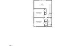 Detailed floorplan of the second floor, including loft, bedrooms and bathrooms at 2922 Alyssa Ct, Raleigh, NC 27604
