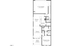 Detailed floorplan of the first floor, including a 2-car garage, kitchen, dining, Gathering room and primary suite at 2922 Alyssa Ct, Raleigh, NC 27604