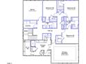 Second-floor plan showcasing four bedrooms, a bonus room, three bathrooms, laundry, and multiple walk-in closets at 15 Black Walnut Dr # 183, Garner, NC 27529