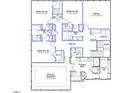 Second floor layout with primary bedroom, three additional bedrooms, and a bonus room at 23 Black Walnut Dr # 184, Garner, NC 27529