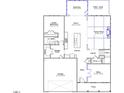Open-concept floor plan featuring a kitchen, Gathering room, guest bedroom, and outdoor living spaces at 23 Black Walnut Dr # 184, Garner, NC 27529