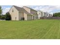 A large, well-maintained backyard with lush green grass, perfect for outdoor activities and relaxation at 417 Downing Glen Dr, Morrisville, NC 27560