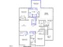 Second floor plan featuring four bedrooms, three baths, a loft, and laundry room at 84 Black Walnut Dr # 200, Garner, NC 27529