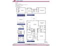 Detailed first floor plan showcases the layout, including kitchen, bedrooms, baths, and recreational room at 96 Northwood Dr, Fuquay Varina, NC 27526