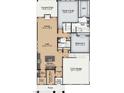 Detailed floor plan showcases open-concept living, owner's suite, and 2-car garage at 1062 Beacon Hill Rd # 45, Lillington, NC 27546