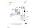 First floorplan featuring open kitchen, breakfast area, Gathering room, study, and two-car garage at 2379 Picual Way # 25, New Hill, NC 27562