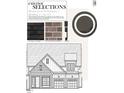 Exterior selections showcase black roof, brick, and trim for Bronze Leaf townhomes at 1025 Coldspring Circle, Durham, NC 27705