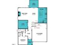 Detailed first floor plan featuring a great room, kitchen, dining area, study, and two-car garage at 160 Sprenger St, Garner, NC 27529