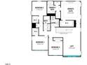 Second floor floor plan showing the layout of the bedrooms, bathrooms, and owner's suite at 164 Sprenger St, Garner, NC 27529