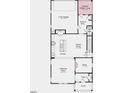 First floor plan showing kitchen, gathering room, study, and 2-car garage at 1061 Hardin Hill Ln, Knightdale, NC 27545