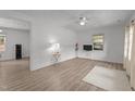 Spacious living room with hardwood floors, neutral wall paint, and ample natural light at 1832 Blandwood Dr, Rocky Mount, NC 27801
