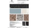 Exterior color package showcasing roofing, siding, stone, and trim selections at 2408 Picual Way # 35, New Hill, NC 27562
