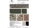 Exterior color package featuring weathered wood roof, shade grown siding and pure white trim with heritage stone accents at 2420 Picual Way # 38, New Hill, NC 27562