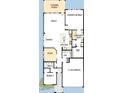 Detailed floor plan showcasing the layout, including a study, kitchen, dining, and Gathering area at 287 Aspen Ave, Pittsboro, NC 27312