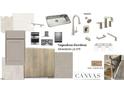 Interior design selections showcase neutral tones and a variety of materials for a modern and stylish finish at 1016 Dillon Lake Dr, Knightdale, NC 27545