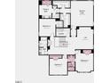 Layout of the second floor featuring the owner's suite, bedrooms, a loft and the laundry room at 1017 Dillon Lake Dr, Knightdale, NC 27545