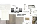A selection of finishes and appliances for the kitchen including a stainless steel sink and gray flooring at 1017 Dillon Lake Dr, Knightdale, NC 27545