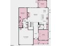 Floor plan featuring five bedrooms, two car garage, kitchen, and study at 113 Seagraves Creek Ln, Holly Springs, NC 27540