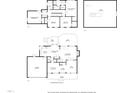 Detailed floor plan showcasing the layout of the home's main and upper levels at 203 W Hill Dr, Cary, NC 27519