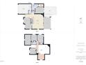 Layout of the home's floors showing the dimensions of the kitchen, bedrooms, bathrooms, and other rooms at 7501 Montibillo Pkwy, Durham, NC 27713