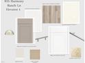 815 Harmony Ranch Ln - elevation 4 material selections include flooring, cabinet color, and tile at 815 Harmony Ranch Ln, Franklinton, NC 27525