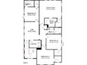 This plan features a loft, guest suite, three bedrooms, and two bathrooms, offering comfortable and private living spaces at 1101 Shovelhead Dr # 51, Durham, NC 27703