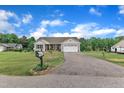Spacious property with a well-manicured lawn and a long driveway, perfect for parking multiple vehicles at 272 W Gennessee Dr, Zebulon, NC 27597