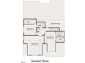 Layout of the second floor featuring a rec room, two bedrooms, two bathrooms, and storage at 400 Abingdon Farms Dr, Selma, NC 27576