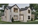 Unique architectural home design showcases a two-story layout with large windows and modern appeal at 429 Shinleaf Pond Trl, Raleigh, NC 27614