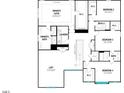Second floor layout features primary suite, three additional bedrooms and a central loft area at 167 Yellow River Way, Garner, NC 27529
