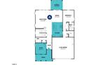 Detailed first-floor plan showcasing an open layout with a study, kitchen, dining area, and two-car garage at 180 Sprenger St, Garner, NC 27529