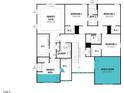 Second floor floorplan featuring a Primary suite, bonus room, laundry, and multiple bedrooms with baths at 183 Yellow River Way, Garner, NC 27529